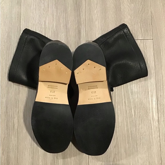 NEW Rag & Bone Oliver black boots size 37.5 - Picture 8 of 8